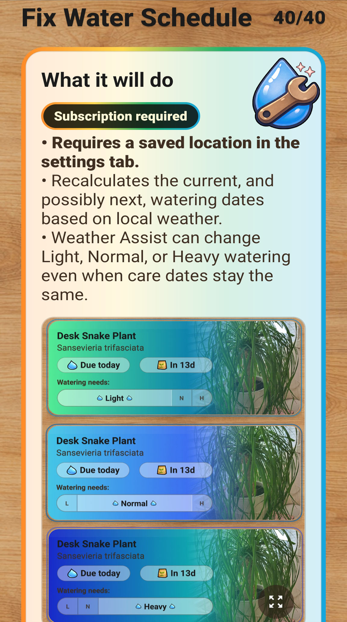 SproutShout Weather Assist screens